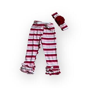 Persnickety Ruffle Pants And Headband Set